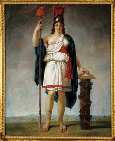 De Franse Republiek jaar II. Allegorie van de republiek: aan het einde van de speer de Frygische muts (symbolen van de Franse revolutie) door Antoine Jean Gros