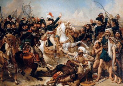 Bonaparte bij de Slag om de Piramides op 21 juli 1798 door Antoine Jean Gros Baron