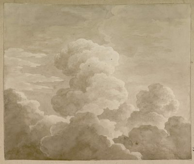 Studie van Wolken, 1815 door Antoine Laurent Castellan