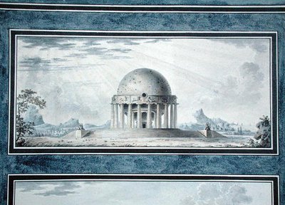 Ontwerp voor een huis voor een kosmopoliet, 1783 door Antoine Laurent Thomas Vaudoyer