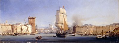 De Gouden Hoorn met de Suleimaniye en de Fatih-moskeeën, Constantinopel door Antoine Leon Morel Fatio