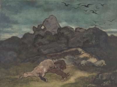 Dode Paarden, 1810-75 door Antoine Louis Barye