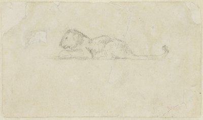 Zittende leeuwin door Antoine Louis Barye