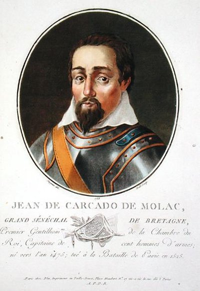 Jean de Carcado de Molac (c.1475-1525), gegraveerd door Ride door Antoine Louis Francois (after) Sergent Marceau