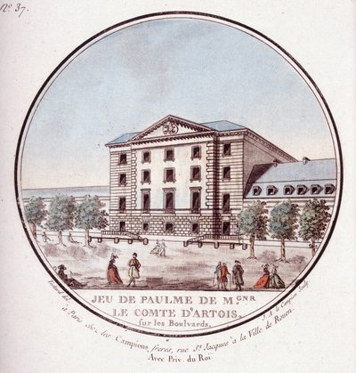 Palmspel van het graafschap Artois op de boulevards. In schilderachtige uitzichten van de belangrijkste gebouwen van Parijs door Sergeant door Antoine Louis Francois Sergent Marceau