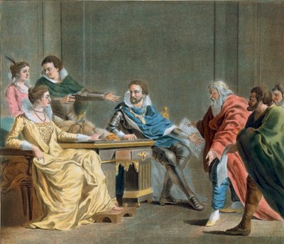 De Veldmaarschalk van Brissac Verdeelt de Bruidsschat van zijn Dochter aan de Kwartiermeesters van het Leger door Antoine Louis Francois Sergent Marceau