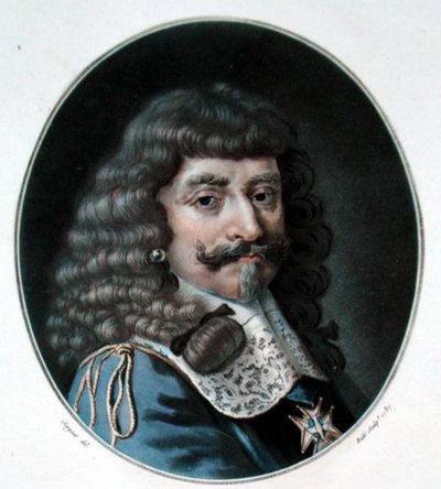 Hendrik van Lotharingen, 1e graaf van Harcourt (1601-66), gegraveerd door Ride, 1787 door Antoine Louis Francois after Sergent Marceau