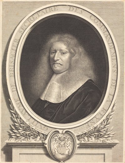 Guillaume de Brisacier door Antoine Masson after Nicolas Mignard