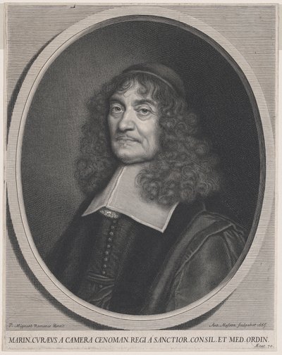 Marin Cureau de la Chambre door Antoine Masson after Pierre Mignard I