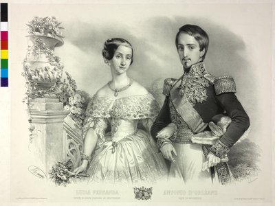 Infanta van Spanje met haar echtgenoot Antoine d