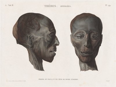 Beschrijving van Egypte: Thebe. Hypogees Vol. II, Pl. 49 door Antoine Maxime Monsaldy