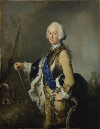 Portret van Adolph Frederick door Antoine Pesne