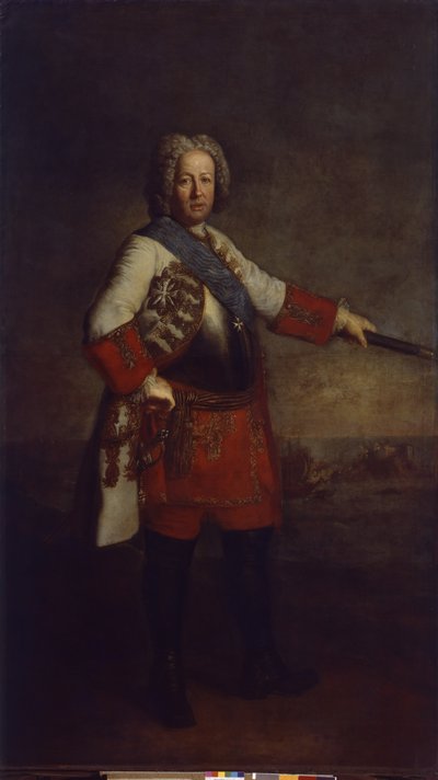 Graaf Friedrich Heinrich von Seckendorf door Antoine Pesne