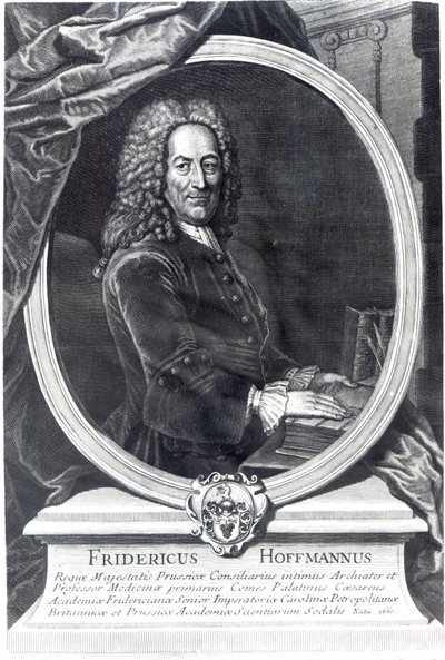 Friedrich Hoffmann, gegraveerd door F.G. Wolffgang, 1735 door Antoine Pesne