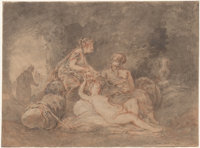 Lot en zijn dochters, 1756 door Antoine Pesne