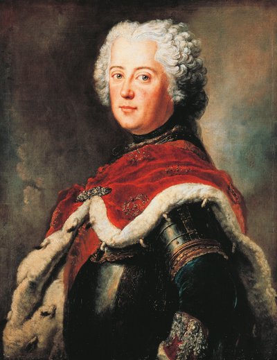 Portret van Frederik II van Brandenburg, bekend als de Grote (Berlijn) door Antoine Pesne
