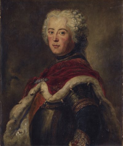 Portret van Frederik II van Pruisen 1712-1786 door Antoine Pesne