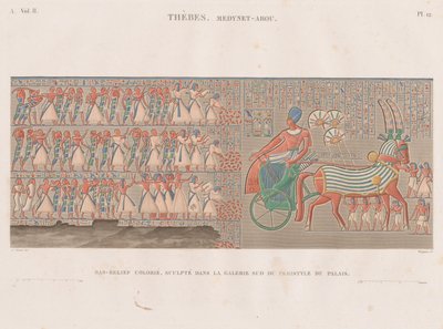Beschrijving van Egypte: Thebe. Medynet-Abou, Vol. II, Pl. 12 door Antoine Phelippeaux