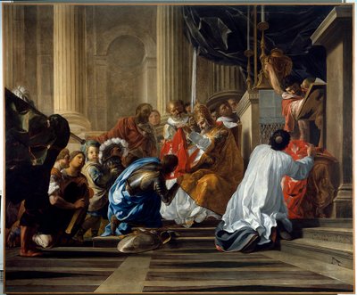 Eerste kruistocht: Raymond IV van Toulouse, graaf van Toulouse en Tripoli (Raymond I) neemt het kruis door Antoine Rivalz