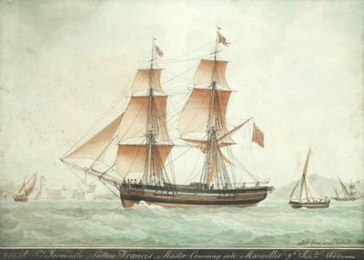 De Wezel komt Marseille binnen, 9 september 1823 door Antoine Roux