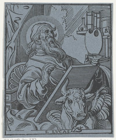 Lucas de evangelist door Antoine Sallaert