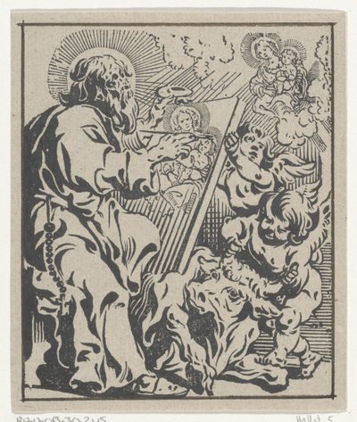 Lucas de evangelist door Antoine Sallaert