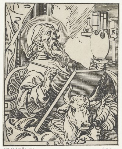 Lucas de evangelist door Antoine Sallaert