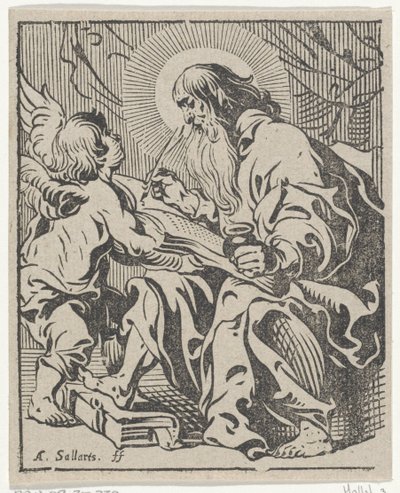 Matteüs de evangelist (De vier evangelisten) door Antoine Sallaert