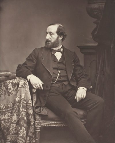 Émile Augier [Franse dramaturg], 1876-84 door Antoine Samuel Adam Salomon