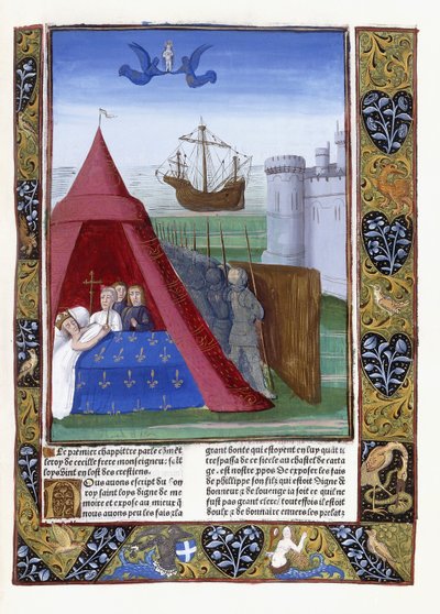 Dood van St. Louis in Carthago, 1493 door Antoine Verard