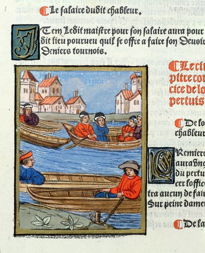 Veerlieden op de Seine, uit 