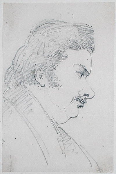 Portret van Honoré de Balzac door Antoine Vestier