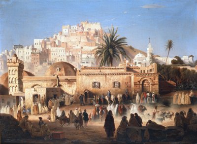 Moskee van El Mecolla, Algiers, ca. 1821-1849 door Antoine Victor Joinville