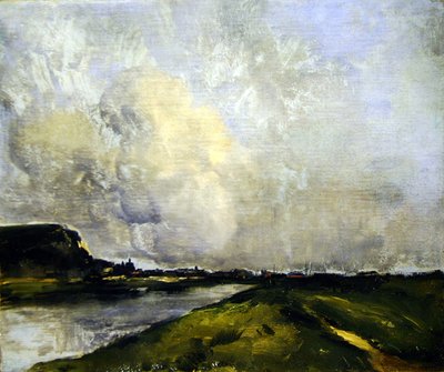 Rivieroever door Antoine Vollon