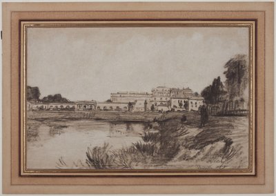 Uitzicht op Versailles door Antoine Vollon