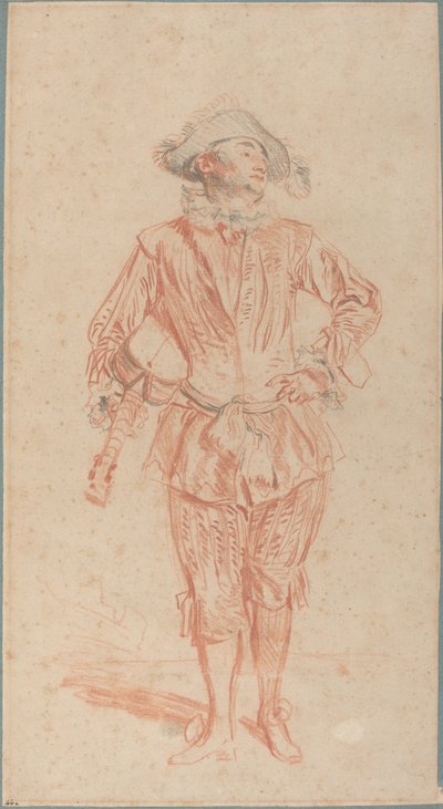 Mezzetin door Antoine Watteau