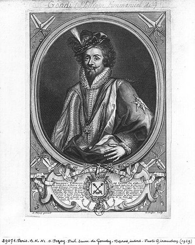 Philippe-Emmanuel de Gondi (1581-1662) Markies van Belle-Isle, gegraveerd door Claude Duflos (1665-1727) door Antoine after Pezey