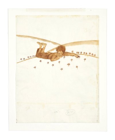 Illustratie voor de novelle De Kleine Prins Le Petit Prince, 1942 door Antoine de Saint Exupéry