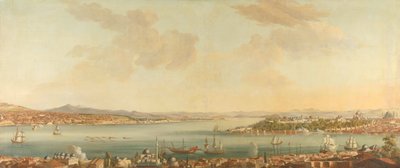 Uitzicht op Constantinopel (Istanbul) en het Serail vanuit de Zweedse Legatie in Pera door Antoine van der Steen