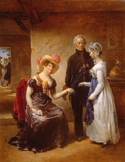 De vrijgevigheid van de hertogin van Angoulême, 1821 door Antoinette Cecile Hortense Lescot Haudebourt