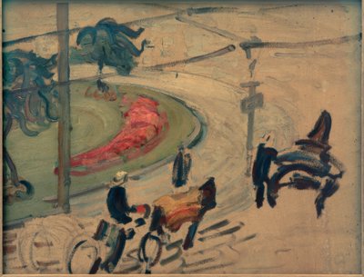 Koetsenstandplaats in Bremen door Anton Albers d. J.