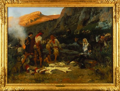 Don Quichot en de Geitenhoeders door Anton Alexander von Werner