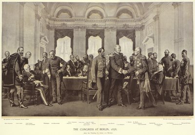 Het Congres van Berlijn door Anton Alexander von Werner
