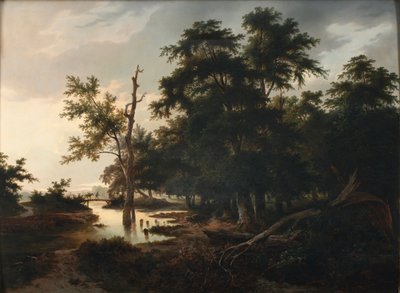 Boslandschap door Anton Altmann d. J.