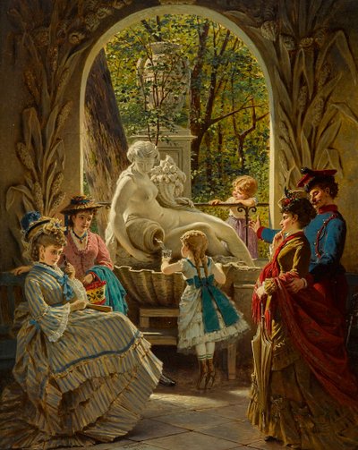 Paviljoen van het Lentefestival in Schönbrunn, Wenen door Anton Ebert