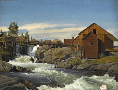 Van Hønefoss door Anton Eduard Kieldrup