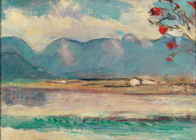 Pinzgauer landschap met het Steinerne Meer, circa 1916 door Anton Faistauer