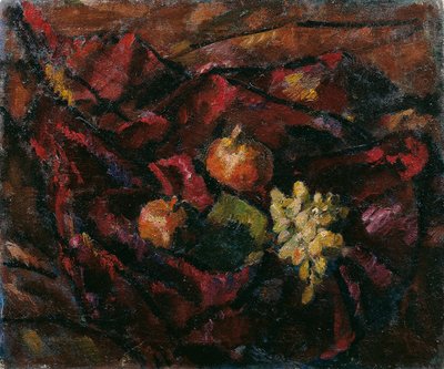 Stilleven met Druiven en Appels door Anton Faistauer
