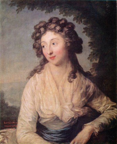 Portret van Konstancja Rzewuska door Anton Graff
