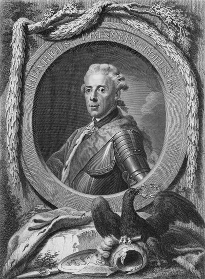 Portret van prins Hendrik van Pruisen (1726-1802), 1779 door Anton Graff